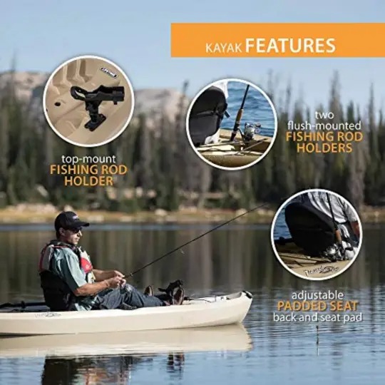 Lifetime Kayak de Pesca Angler amarack 100 (Remo Incluido)