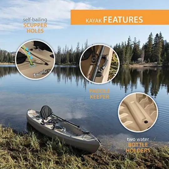 Lifetime Kayak de Pesca Angler amarack 100 (Remo Incluido)