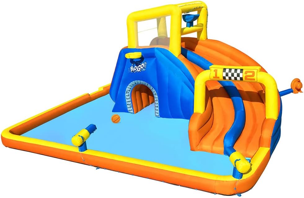 Bestway H2OGO Super Speedway Mega Water Park, 18.1 x 16.6 x 8.8 inch