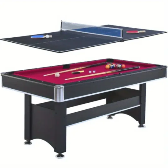 Mesa de billar de 6 pies con mesa de tenis de mesa