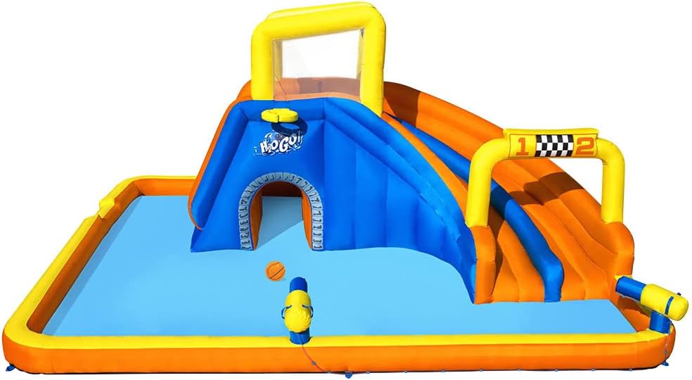 Bestway H2OGO Super Speedway Mega Water Park, 18.1 x 16.6 x 8.8 inch