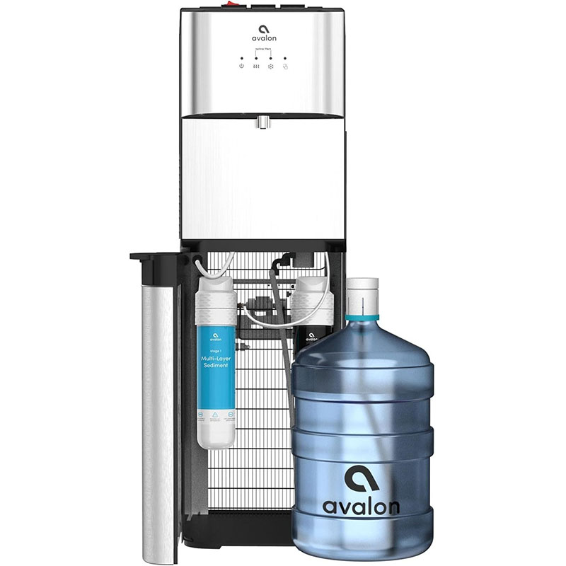 Avalon - Dispensador de Enfriador de Agua de Carga Inferior A3F con ajustes de Temperatura BioGuard-3, filtrado por UL