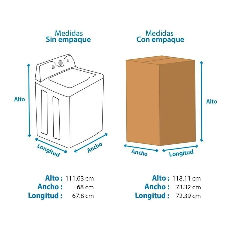 Lavadora Mabe 19 kg Tapa de Cristal Blanco