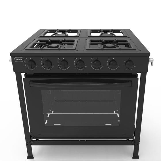 Estufa Industrial 4 Quemadores con Horno Realce - Realce Eletrodomésticos