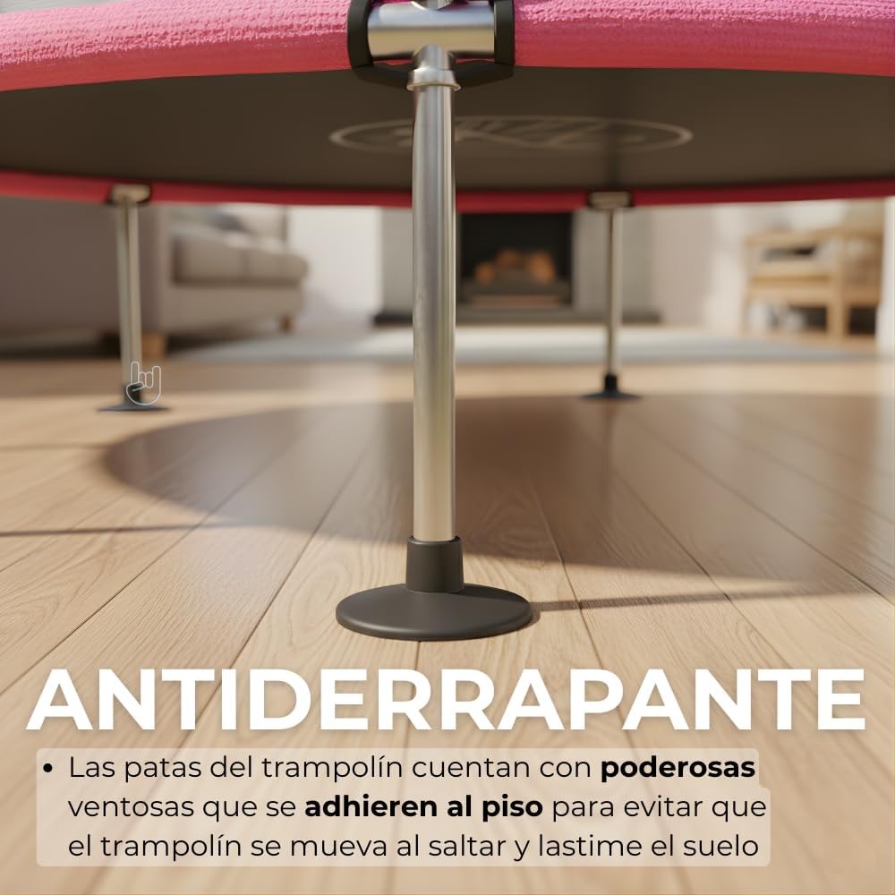 COOLSHT Trampolin Brincolin para Niños 1.4 M Diámetro con Red De Seguridad