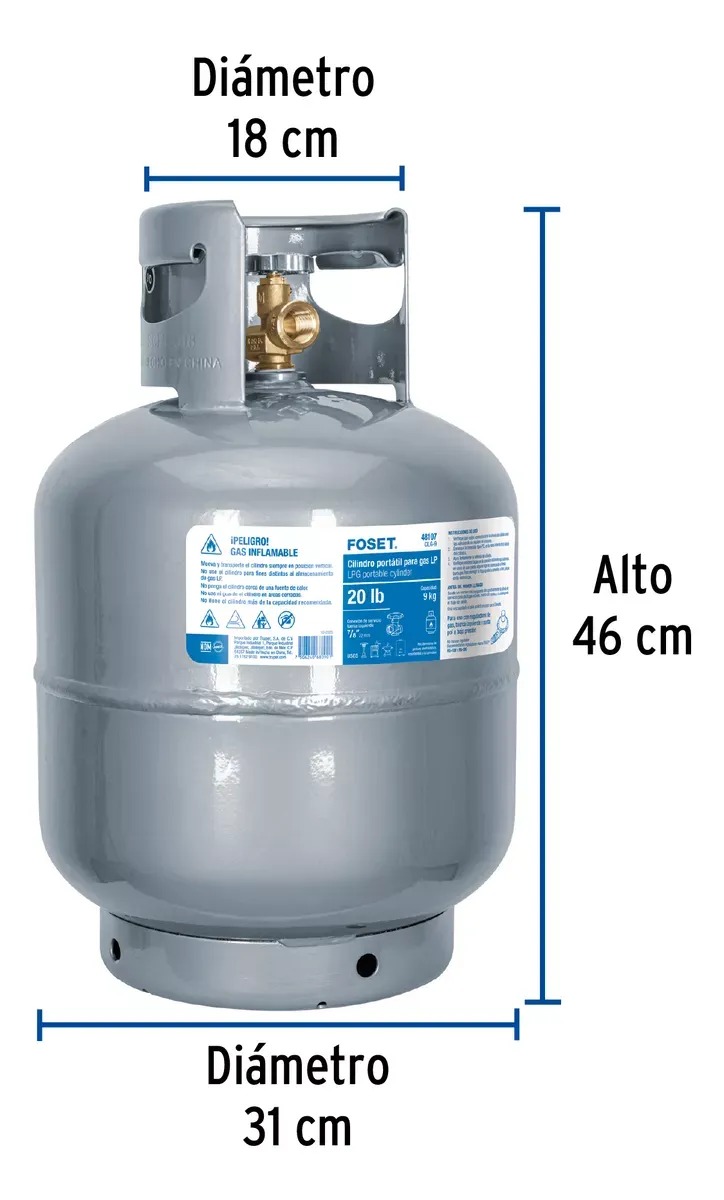 Kit Parrilla De 4 Quemadores, Tanque De Gas 9 Kg Y Regulador