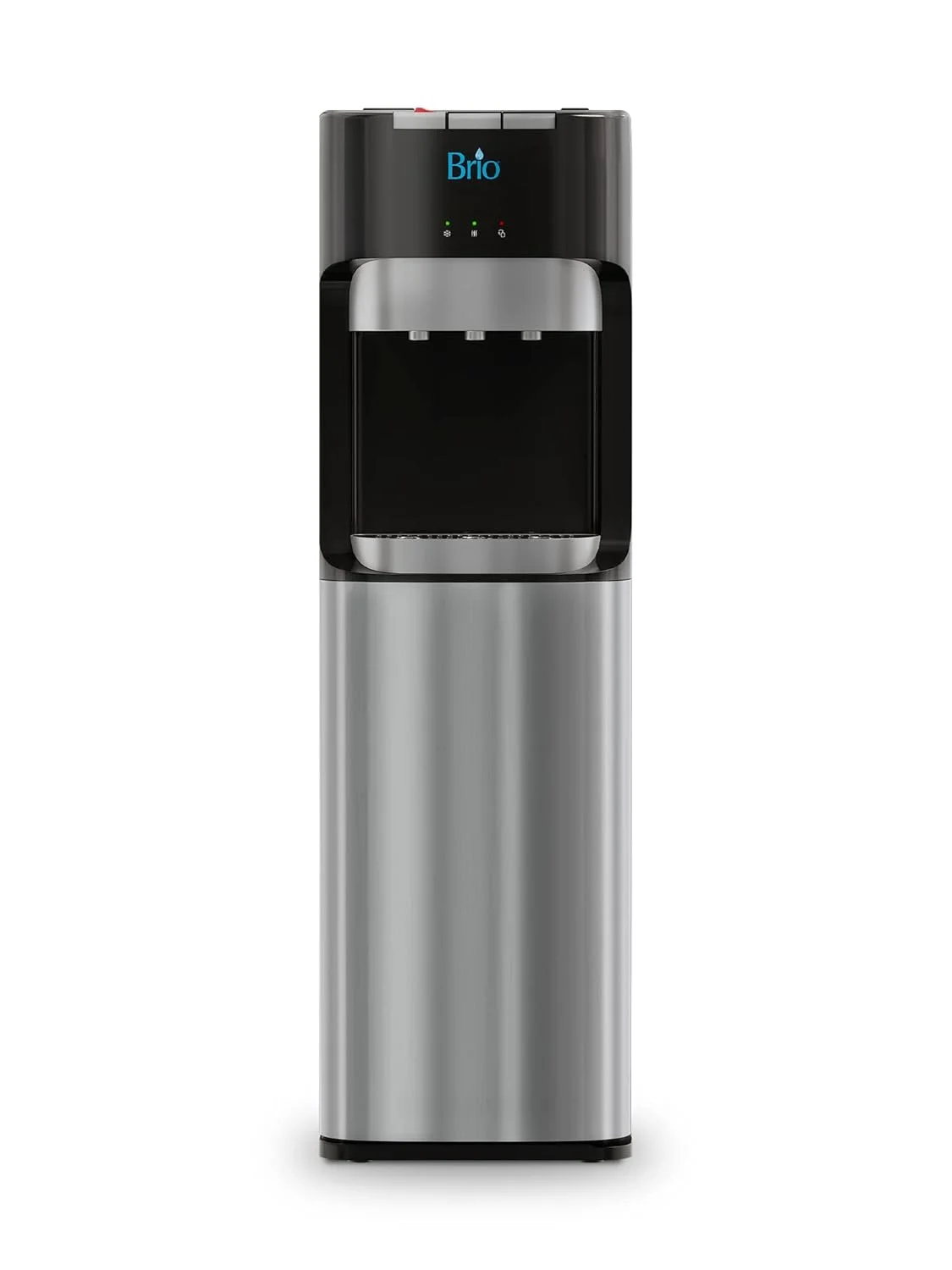 Brio - Dispensador de agua para enfriador de agua de carga inferior, serie esencial, 3 ajustes de temperatura, agua caliente, fría y fría, aprobado por UL/Energy Star