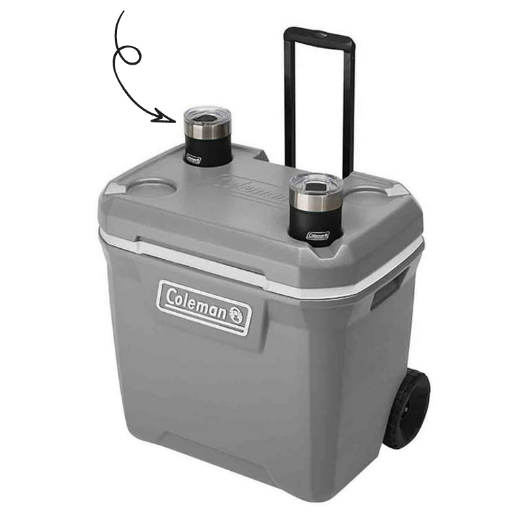 Hielera 65qt Cooler Ruedas Portatil Portavasos 61lts Coleman Coleman