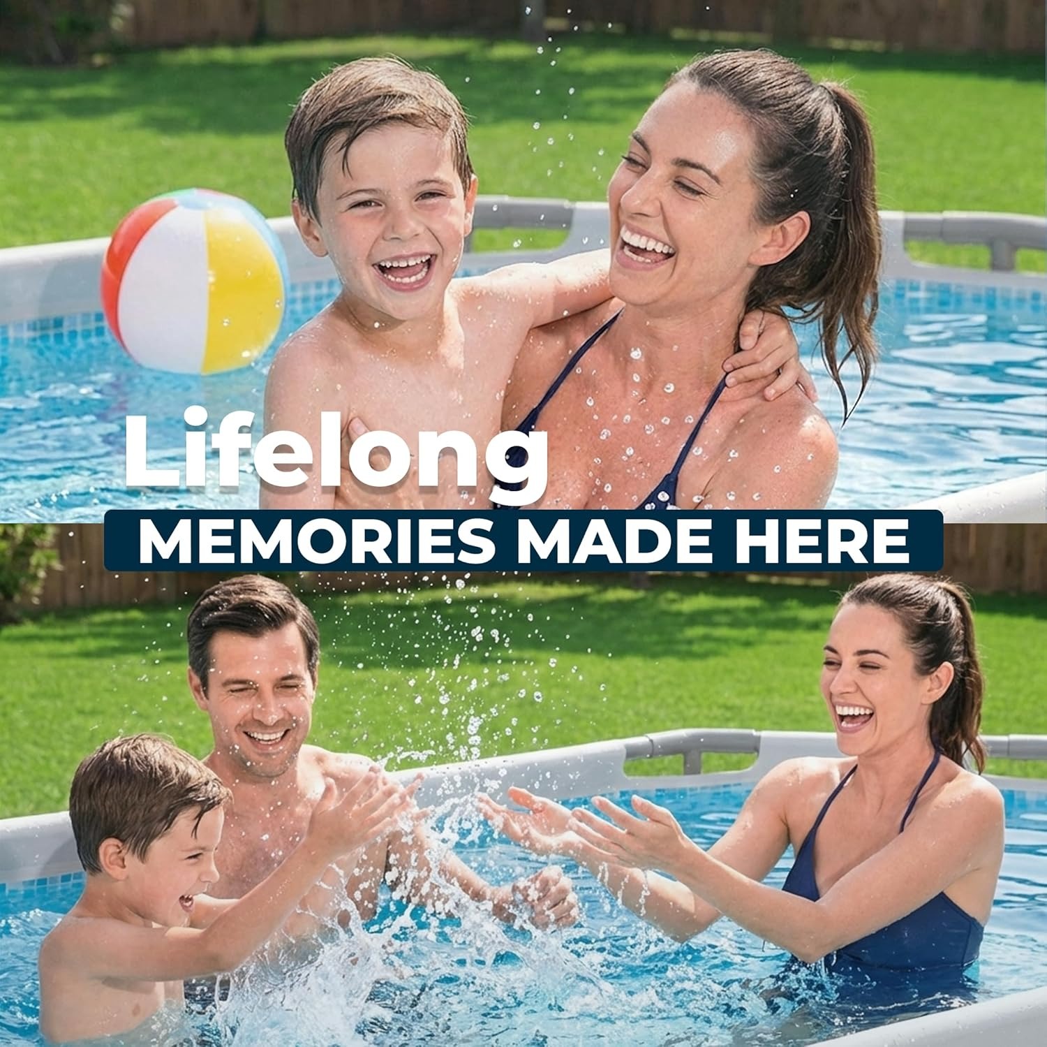 Bestway Steel Pro MAX - Juego de Piscina sobre el Piso (10 pies x 6 pies x 7 pies x 33 pies) | Incluye Bomba de Filtro de 330 galones por Hora | Piscina Ovalada para niños y Adultos