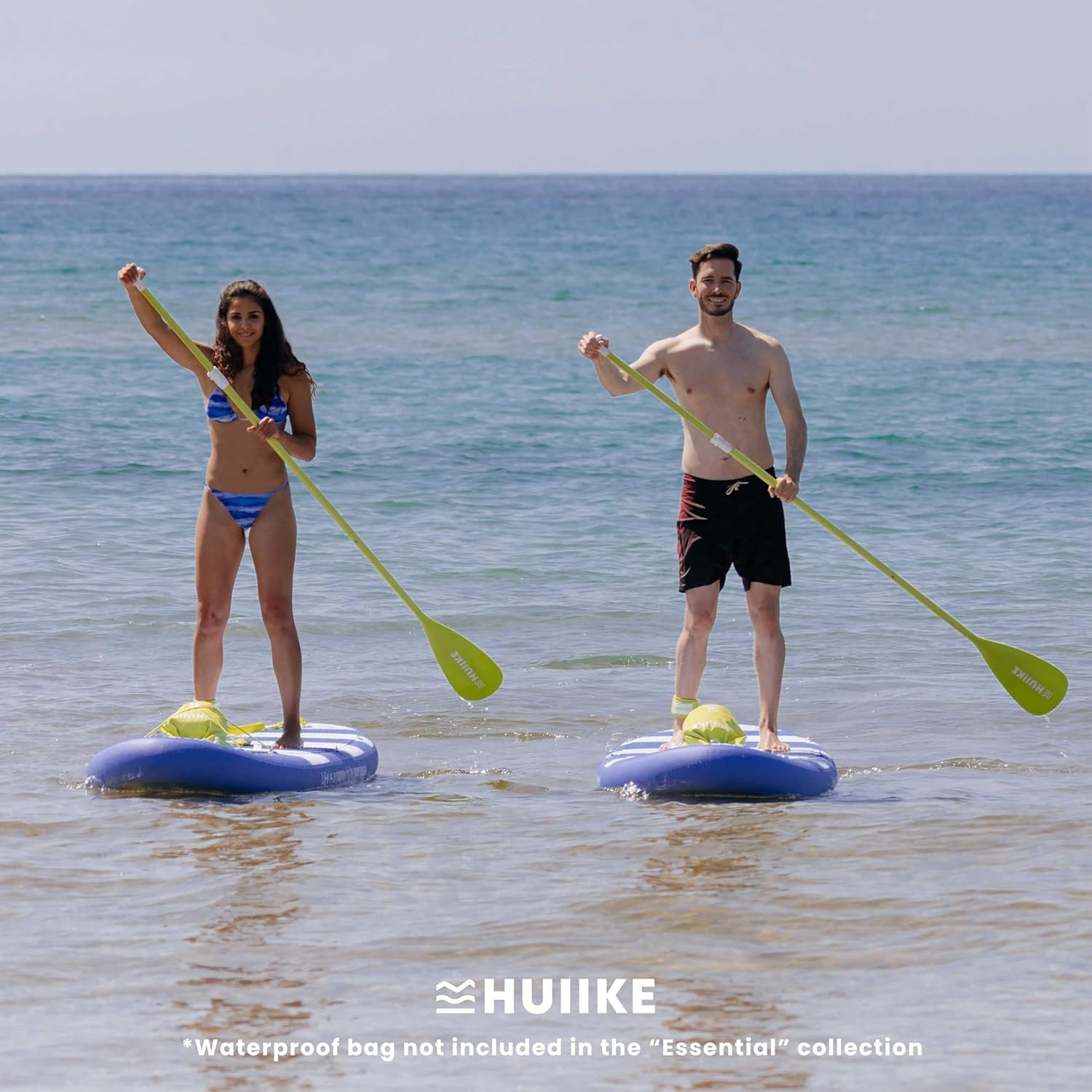 Tabla de remo inflable con accesorios de primera calidad - HUIIKE | Tablas de remo inflables para adultos con asiento de kayak y remos 2 en 1 | Tabla de remo de pie, gran resistencia a la estabilidad