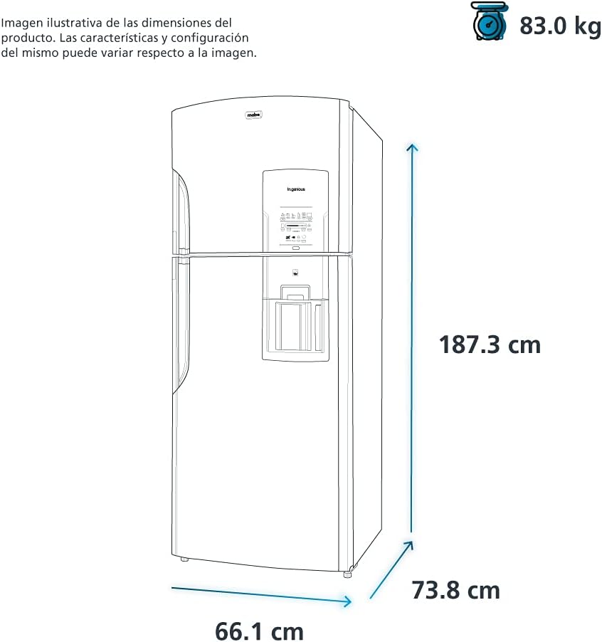 MABE RMS510ICMRP0 Refrigerador Automático 510 L Black Stainless Steel