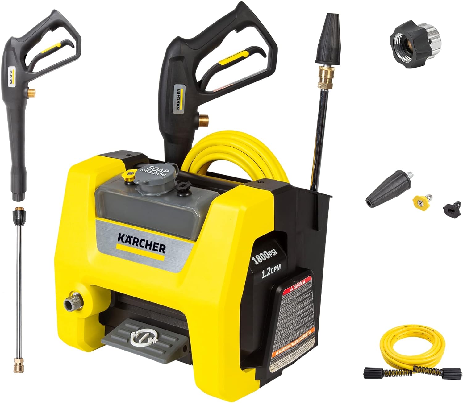 Karcher - Máquina limpiadora eléctrica a presión, K1700 Cubo, Amarillo