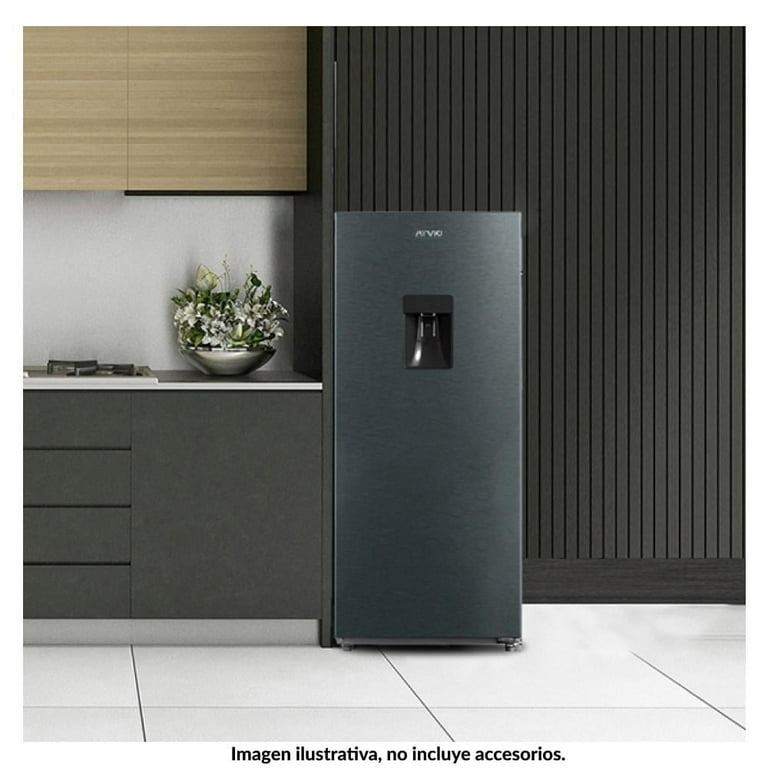 Refrigerador Atvio 7 Pies AT-6.6URR Silver/Rojo