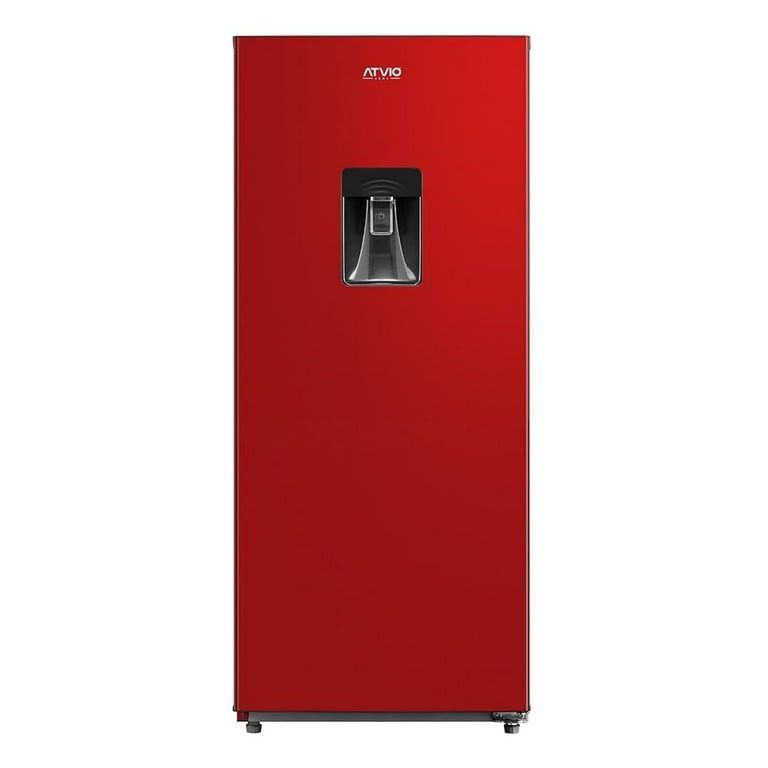 Refrigerador Atvio 7 Pies AT-6.6URR Silver/Rojo