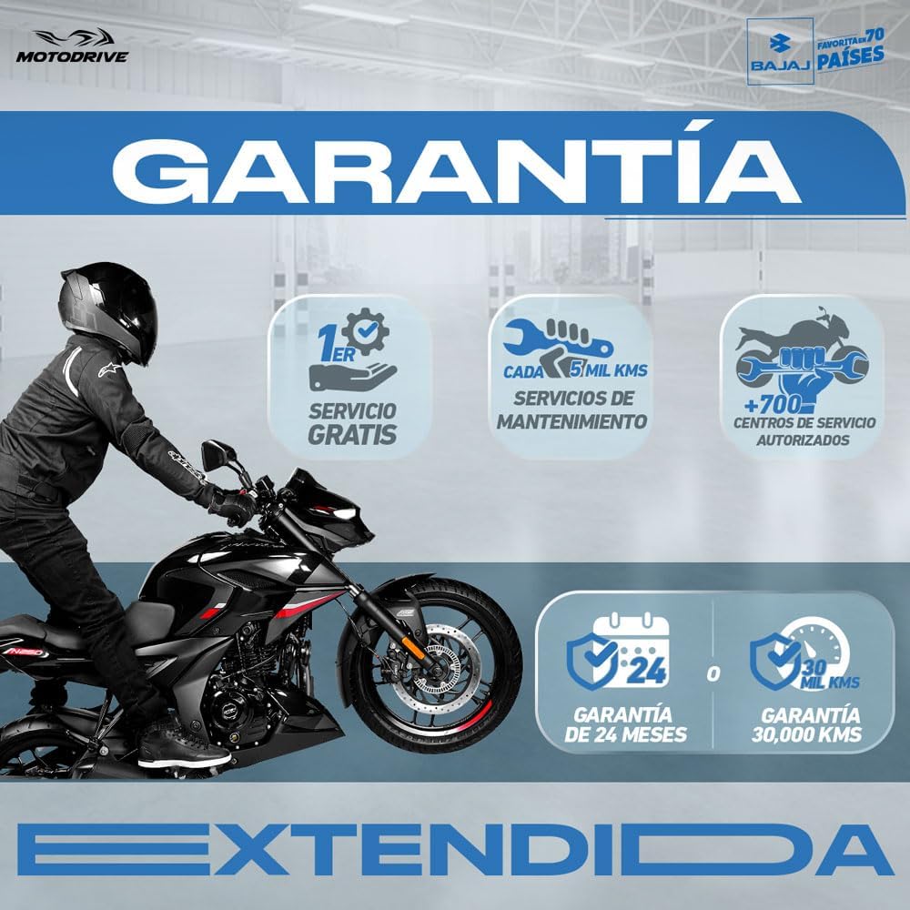 BAJAJ Motocicleta Pulsar NS 200 Perla UG 2025