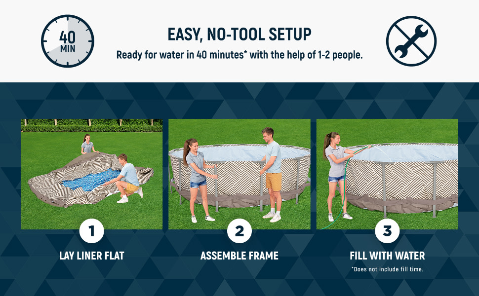 Instrucciones de instalación de la piscina para una fácil instalación