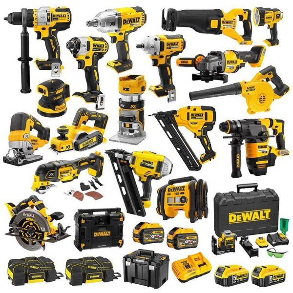 Kit combinado inalámbrico de 20 voltios (24 herramientas)
