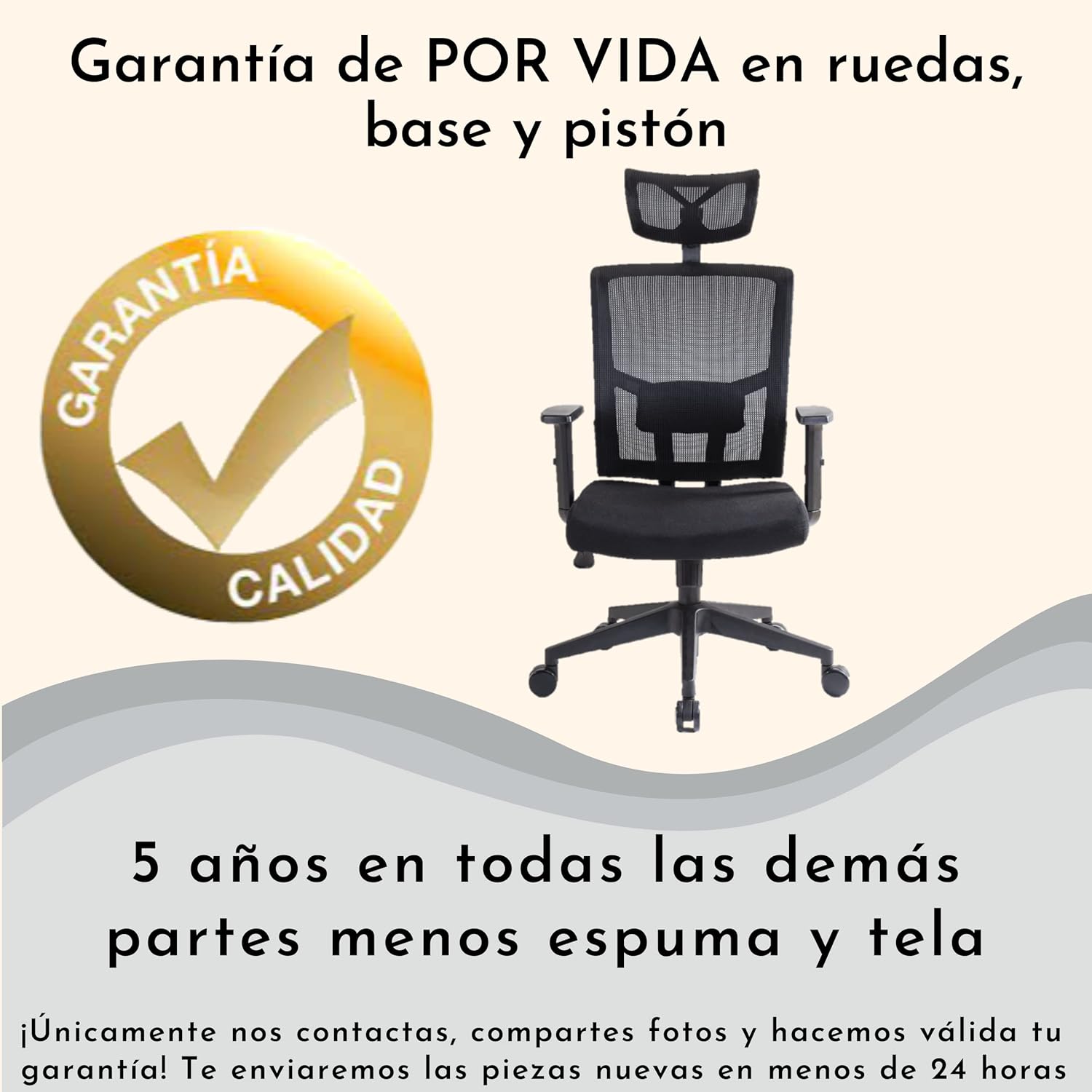 I SEATING Silla Oficina ejecutiva con cabecera y Soporte Lumbar Ajustable Silla Gamer sillas para Escritorio Silla ergonomica Caselli C