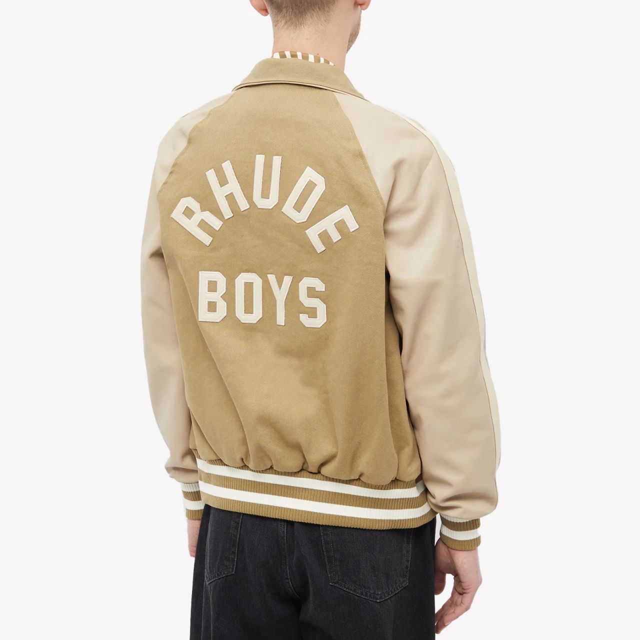 Rhude Twill Rb Bomber Beige
