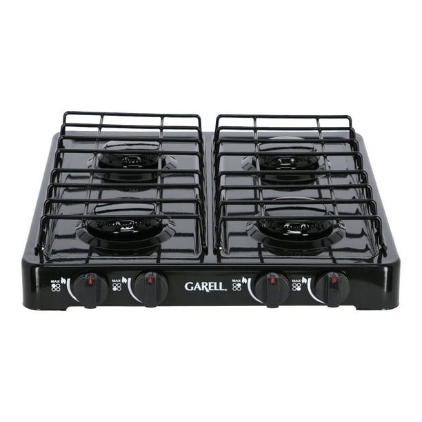 Estufa Parrilla de Gas de Mesa Garell PM4QC-N 4 quemadores