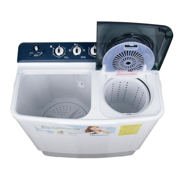 Lavadora Hisense Doble Tina Blanco 11 Kg