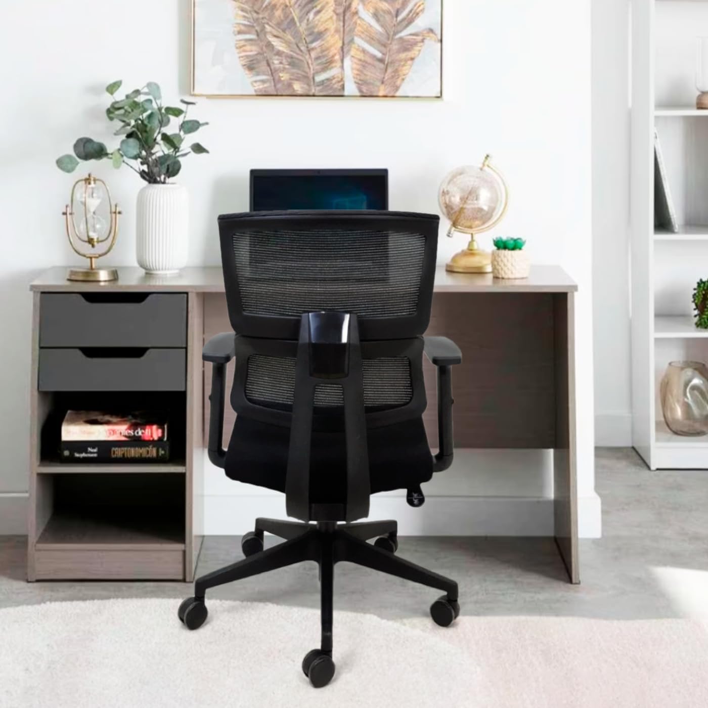 I SEATING Silla Oficina ejecutiva con cabecera y Soporte Lumbar Ajustable Silla Gamer sillas para Escritorio Silla ergonomica Caselli C