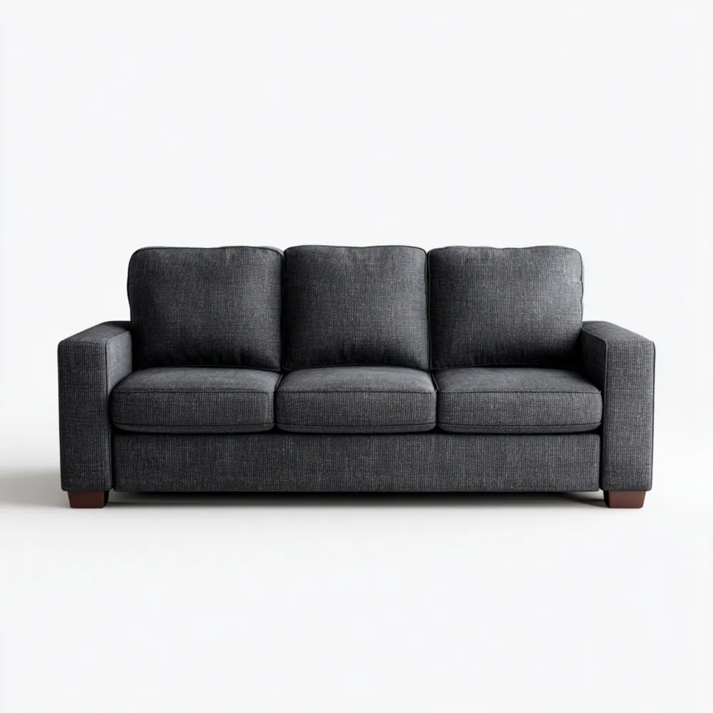 3-Sitzer-Sofa Stoff 200x90x85 cm - Dunkelgrau - Modernes Design-Nestiluxe