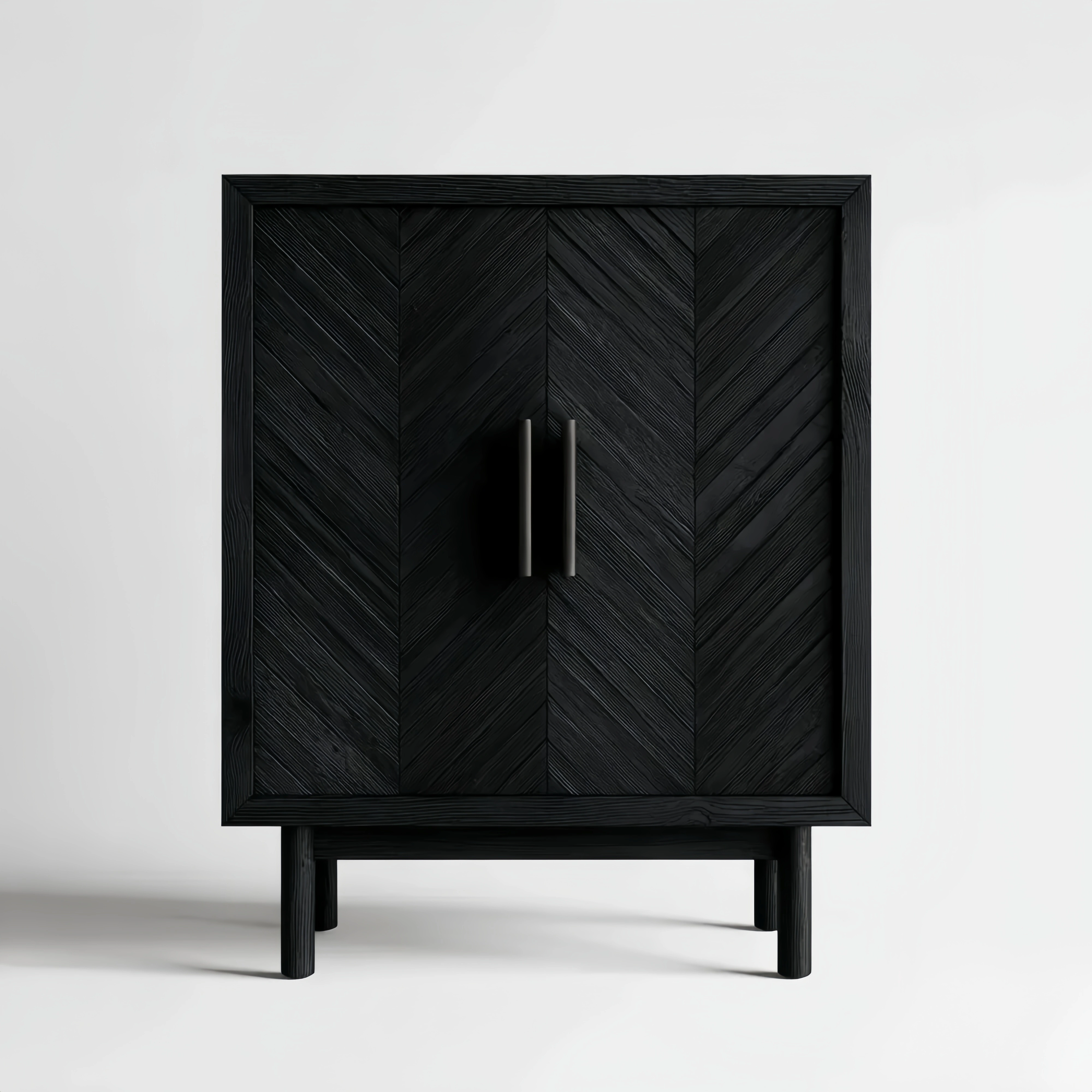 Moderner Holzschrank 80x45x80 cm - Schwarz