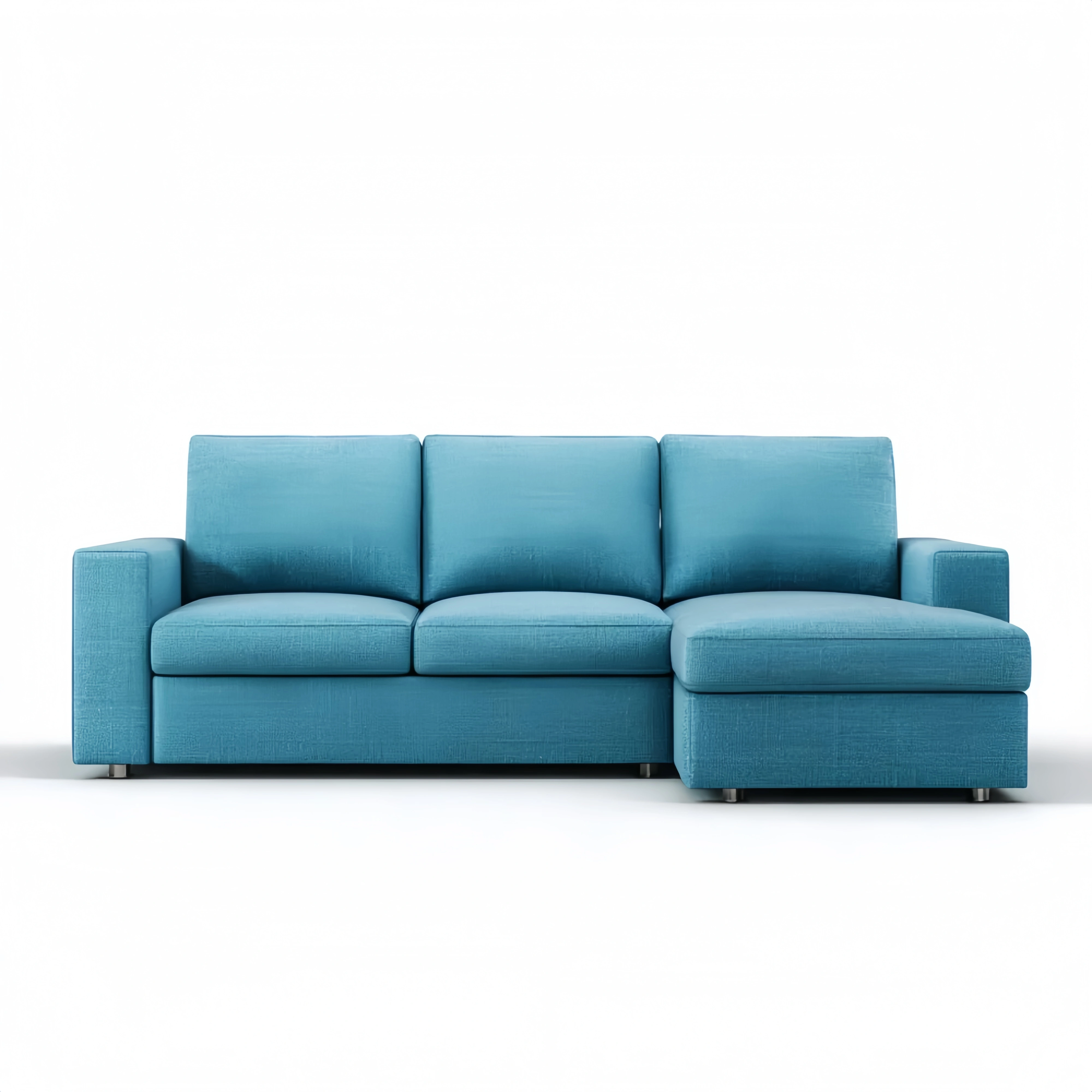 Ecksofa Stoff 220x90x105 cm – Türkis – Modernes Design