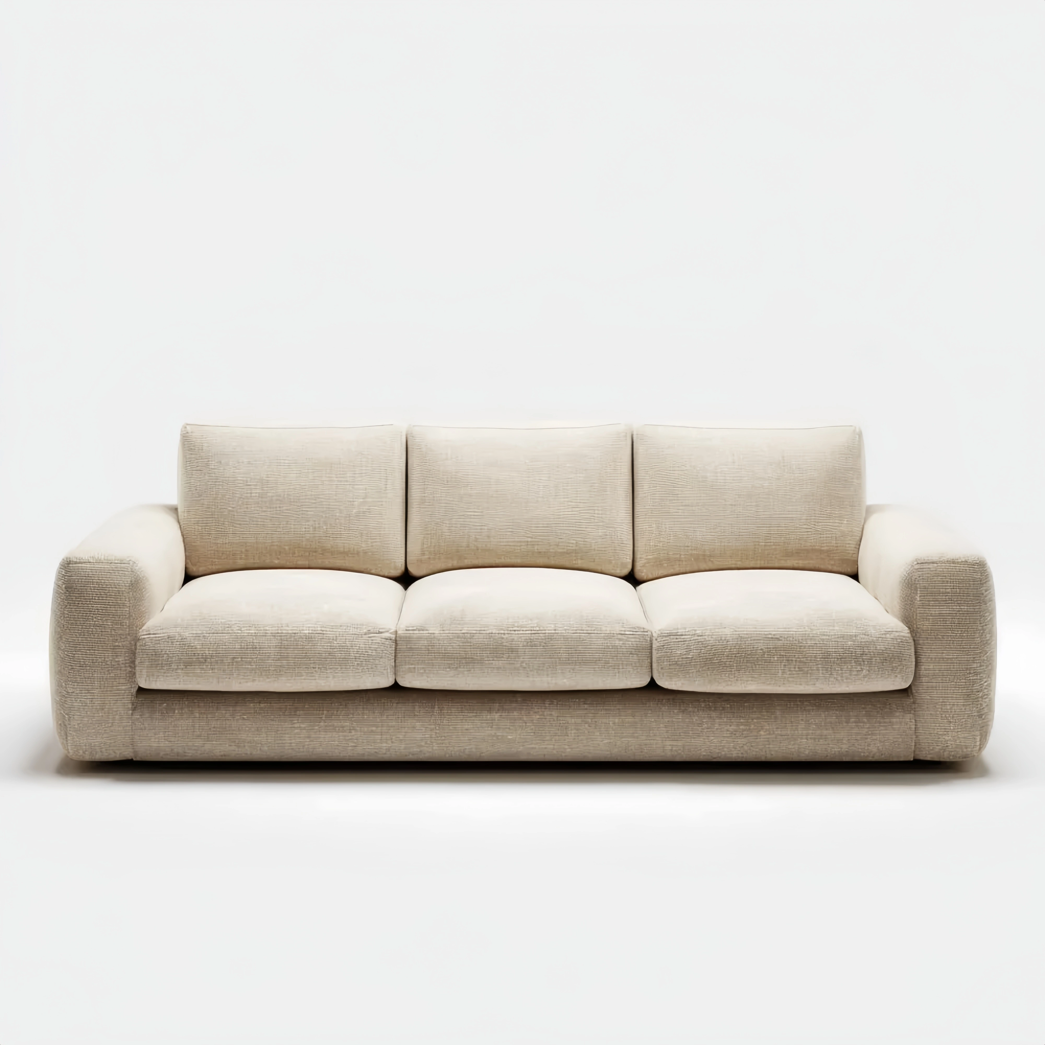 3-Sitzer-Sofa Stoffbezug 210x95x85 cm – Beige – Modernes Design