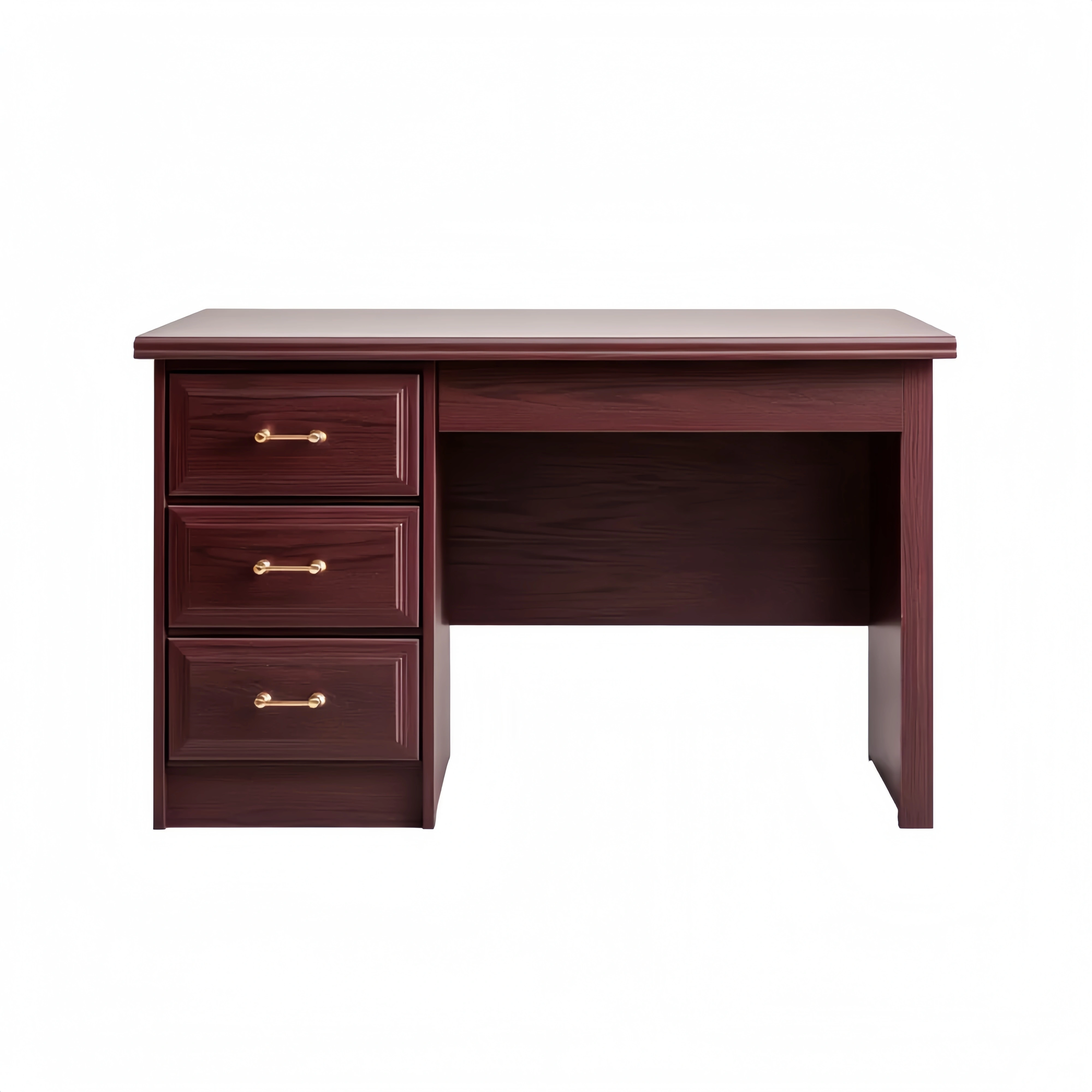 Schreibtisch Holz 120x60x75 cm – Dunkelbraun – Klassisches Design