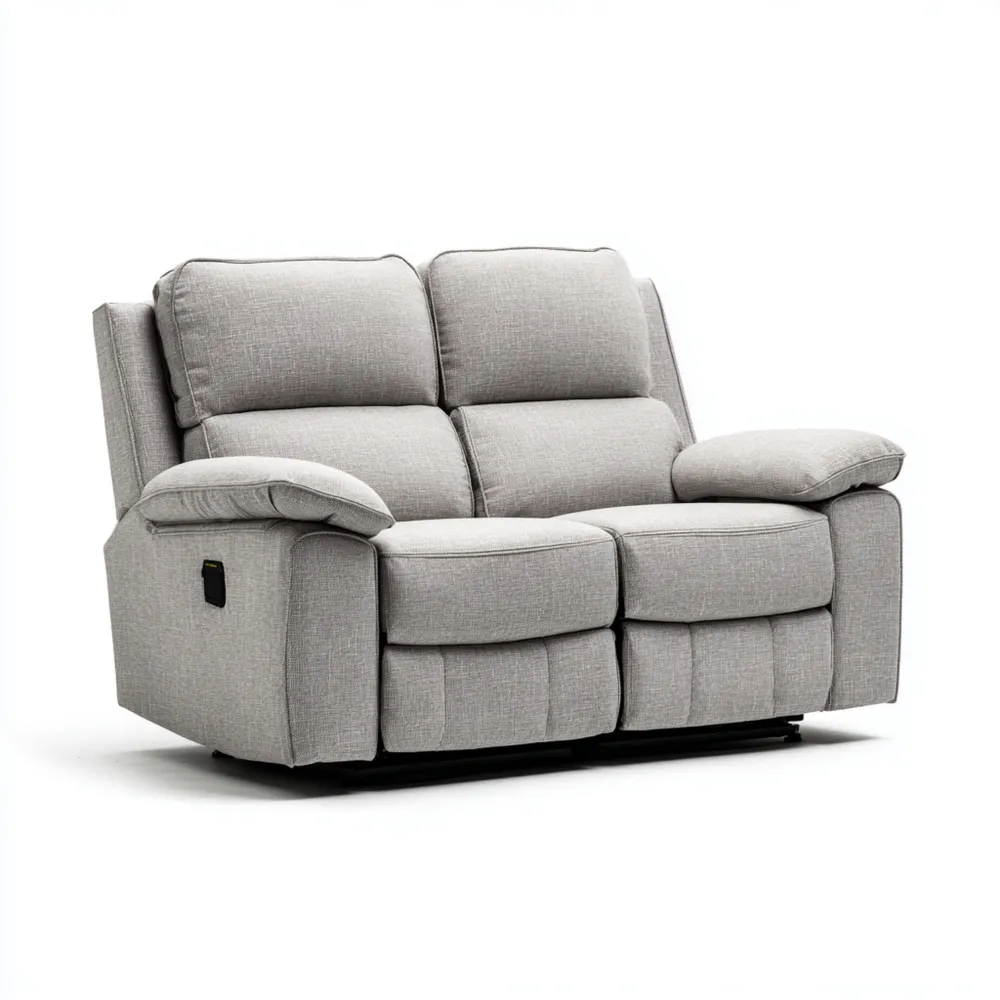 Divano due posti (150x90x100 cm) tessuto Grigio reclinabile - Design contemporaneo-Calmspatial