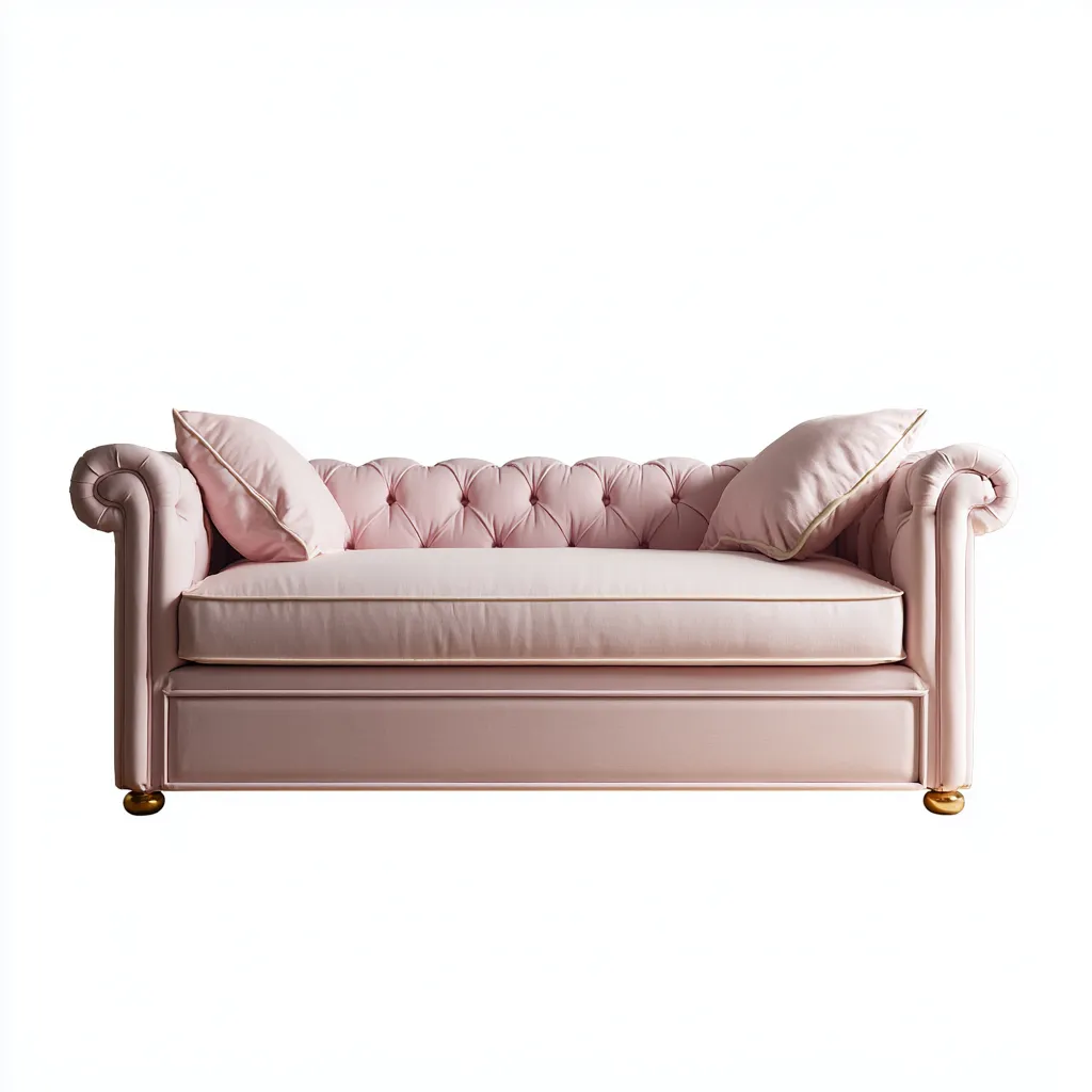 Divano letto in tessuto 190×85 cm – rosa – adatto al soggiorno – stile classico imbottito-Nestgonest