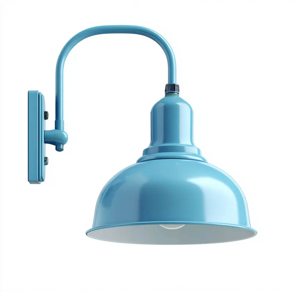 Applique Metallo 28x18x30 cm – Azzurro – Design moderno-Nestgonest