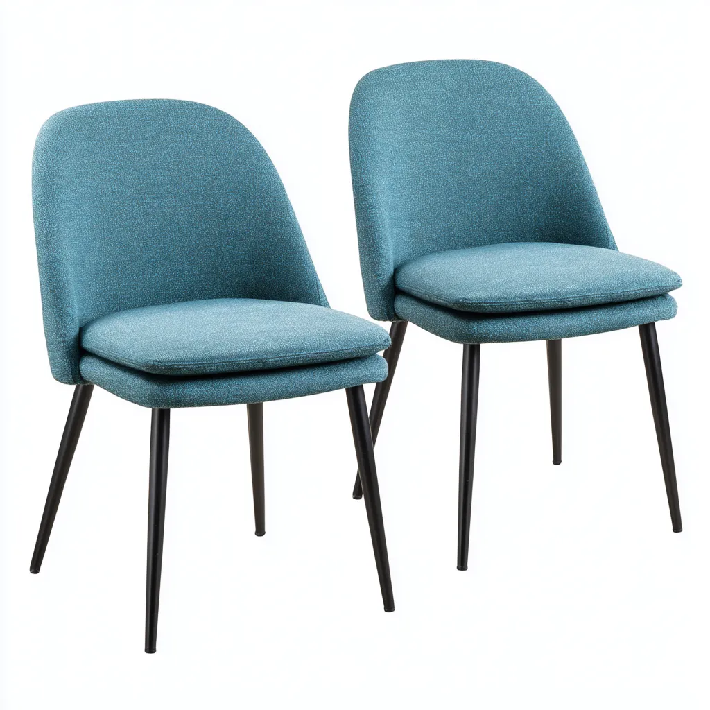 Sedia da pranzo tessuto 52×50×82 cm – blu – per sala da pranzo – design moderno-Nestgonest