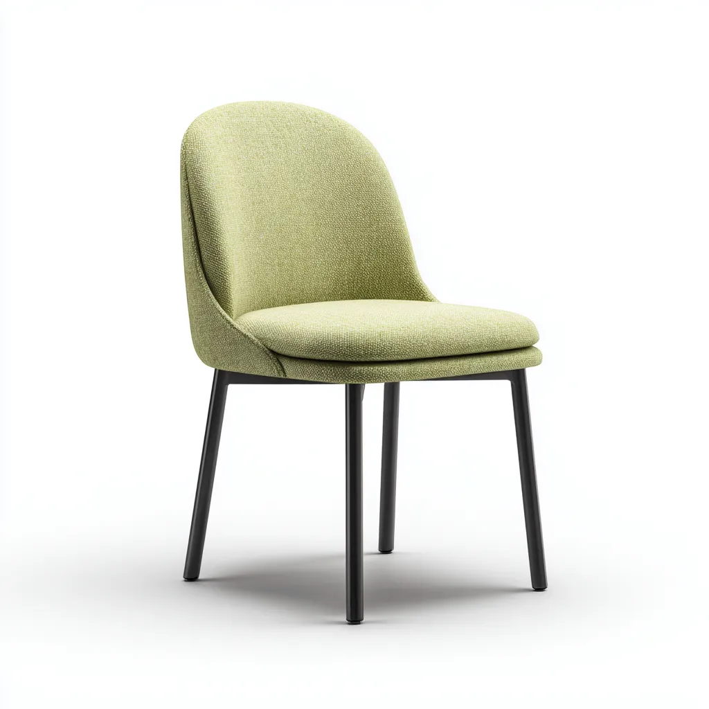 Sedia da pranzo in tessuto 48×45 cm – verde – adatta alla sala da pranzo – design moderno-Nestgonest