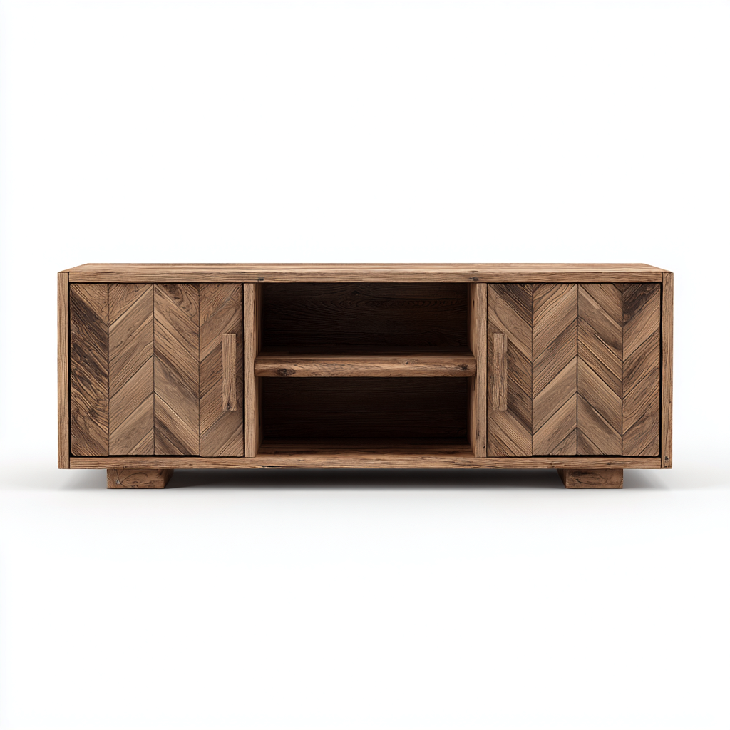 Mobile TV legno 140×40 cm – marrone – stile rustico-Nestgonest