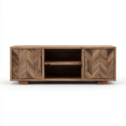 Mobile TV legno 140×40 cm – marrone – stile rustico-Nestgonest