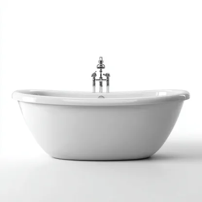 Vasca da bagno autoportante in acrilico 168×78 cm – bianco – adatta al bagno – stile classico-Nestgonest