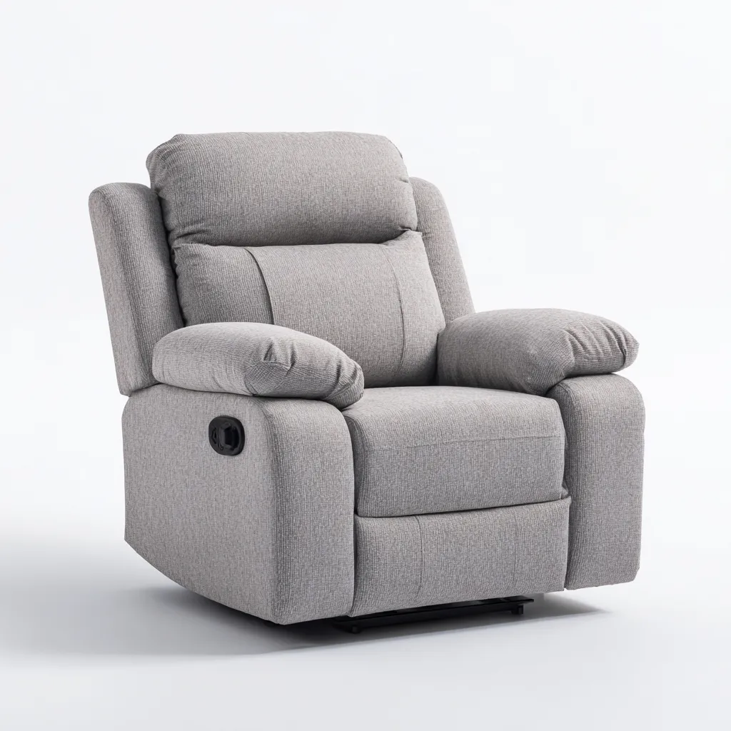 Poltrona reclinabile Tessuto 100x95x105 cm – Grigio – Design ergonomico-Nestgonest