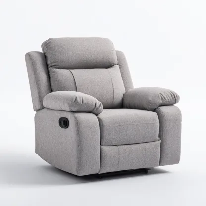 Poltrona reclinabile Tessuto 100x95x105 cm – Grigio – Design ergonomico-Nestgonest