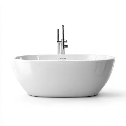 Vasca da bagno acrilica 170×80 cm – bianco – adatta al bagno – design moderno-Nestgonest