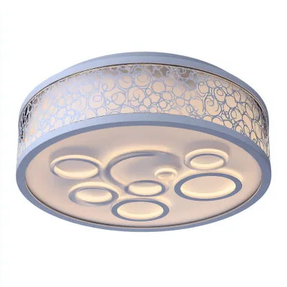 Lampada da soffitto Metallo/Acrilico 50x50x12 cm – Bianco – Design moderno-Nestgonest