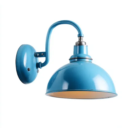 Applique Metallo 21x17x27 cm – Azzurro – Stile vintage-Nestgonest