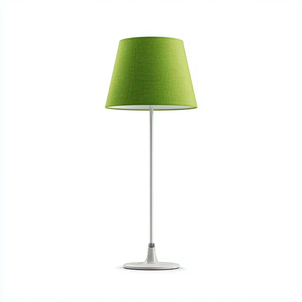 Lampada da terra in metallo 28×28 cm – verde/bianco – adatta al soggiorno – design moderno-Nestgonest
