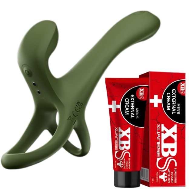 💥Vibrating Penis Ring with 7 Tapping and 7 Vibration Modes — Enhances Girth, Hardness, and Stamina