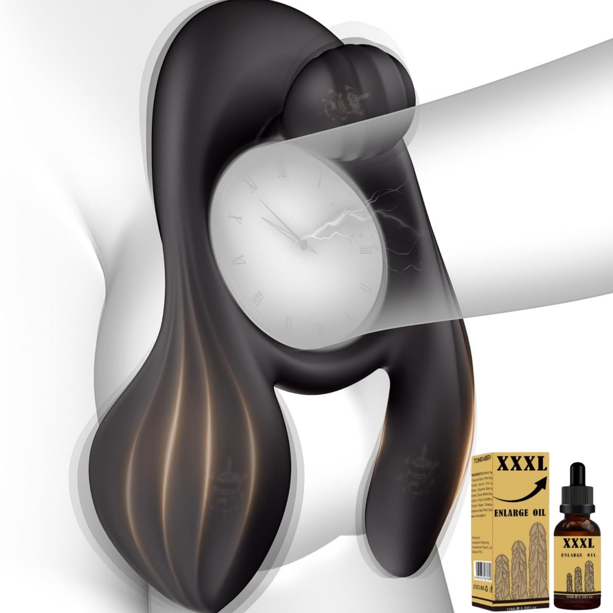 Lustera™—Vibrating Cock Ring Male Sex Toys – Couples Sex Toys for Clitoris & Testicle Stimulation