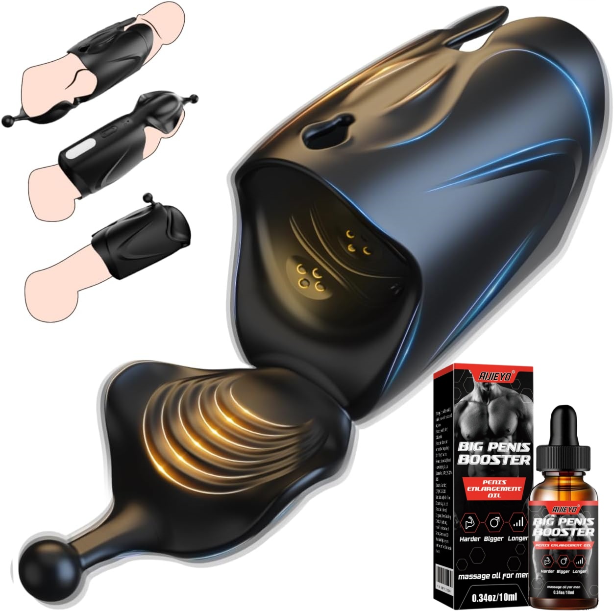 🔥Littls™ Men's Hand-Free Vibrator, Multiple Wearing Options, Vibrator Set, Penis Stimulator Sex Toy