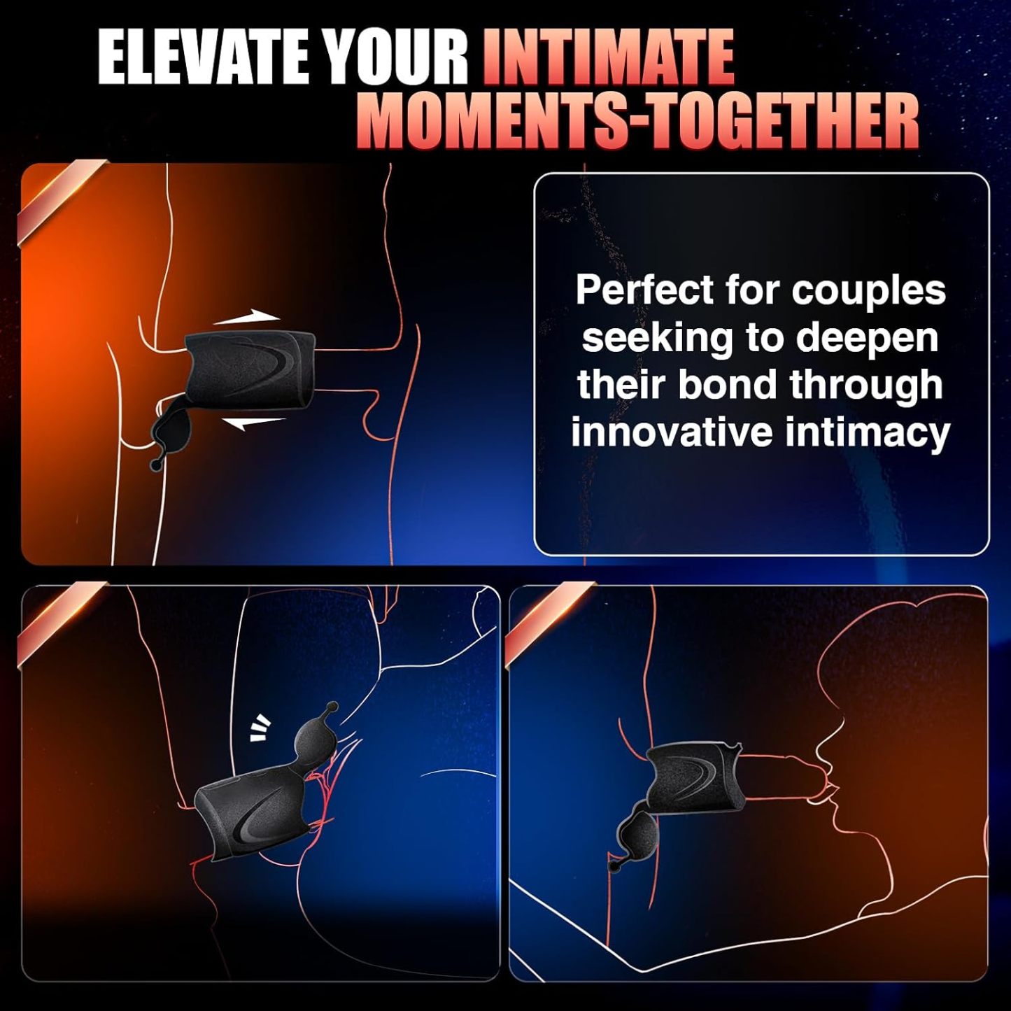 🔥Littls™ Men's Hand-Free Vibrator, Multiple Wearing Options, Vibrator Set, Penis Stimulator Sex Toy