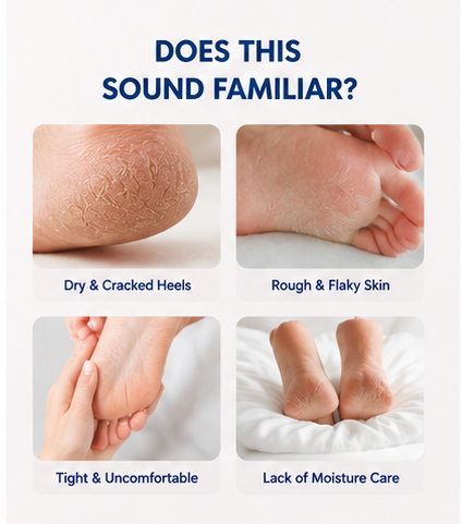 Foot Care Cream - Prevents cracking, moisturizes, nourishes, and softens.